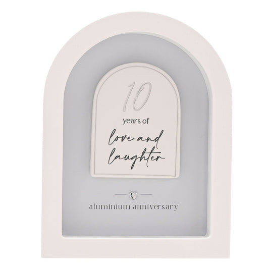 Amore Arch Plaque 18cm - 10 Years