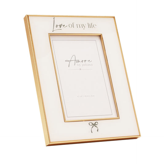 Amore Bow Frame 'Love of my life' 4" x 6"