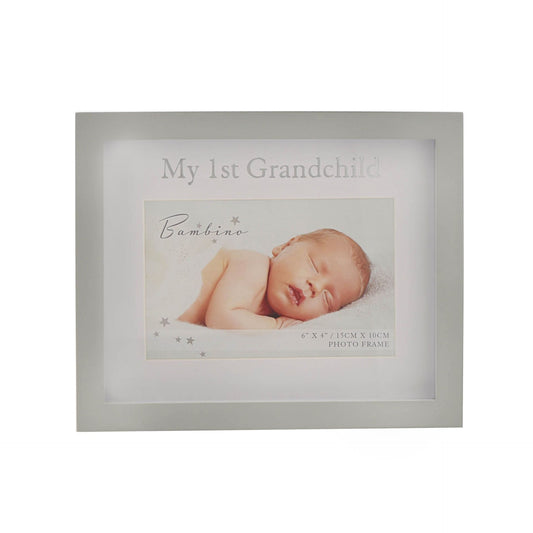 Bambino My First Grandchild Frame 6" x 4" in Lidded Gift Box