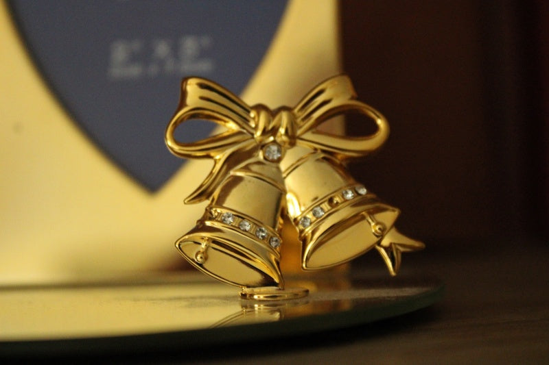 Gold Plated Photo Frame with Austrian Crystals