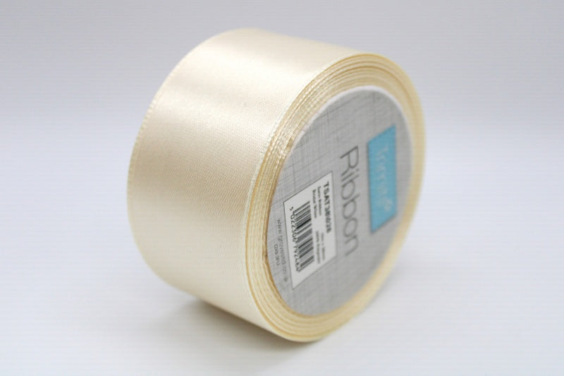 Satin Wedding Car Ribbon, 10 Metre Roll, Ivory