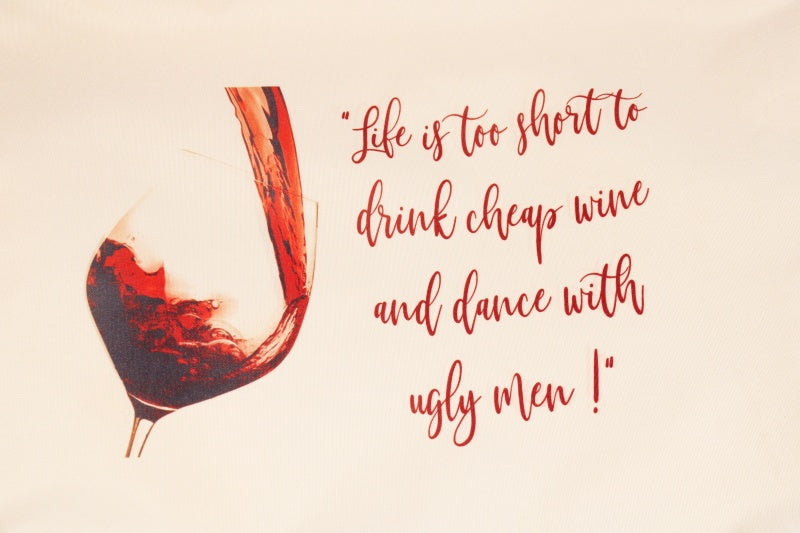 Printed Long Handled Tote Bag