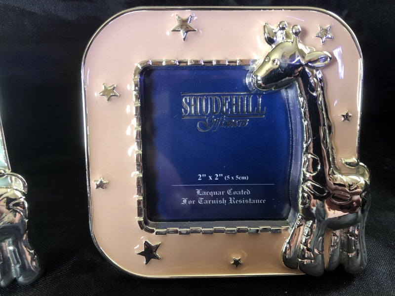 Silver Plated Giraffe Photo Frame