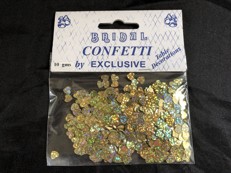 Heart Shaped Foil Table Scatter Confetti, 6mm