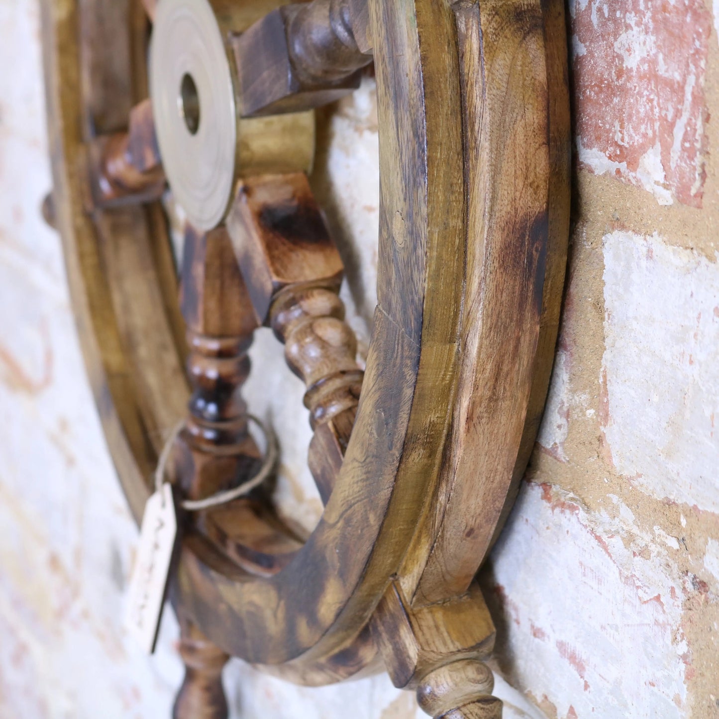 Naav Wooden Ships Wheel Natural Colour