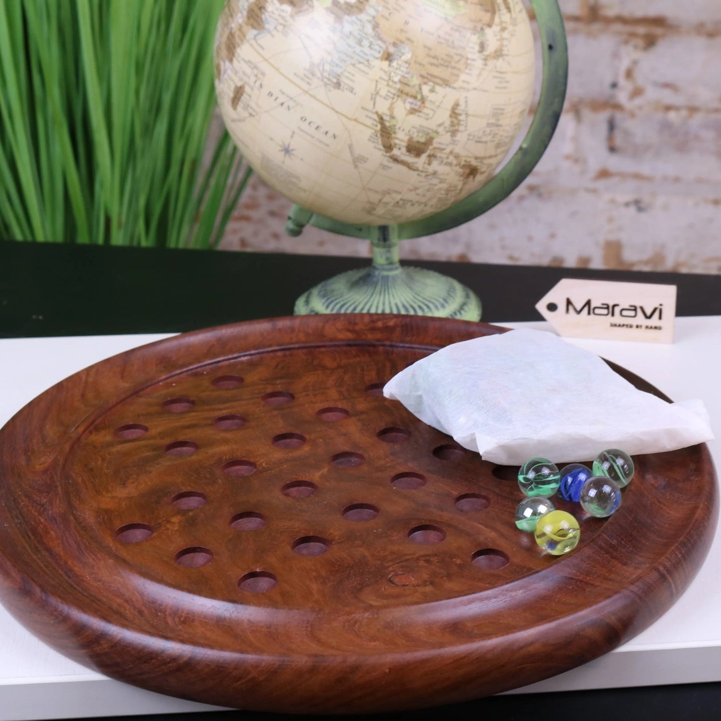 Jajur Wooden Solitaire Game