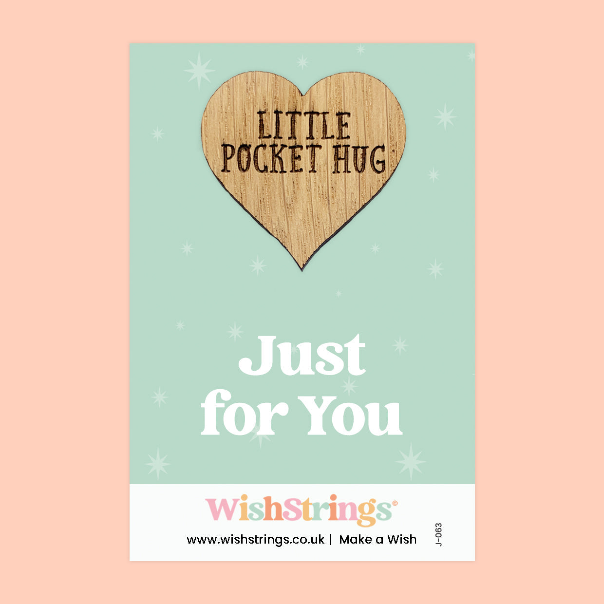 WishStrings Pocket Hug – Just For You | Thoughtful Gift Token | Hug From Afar | Friendship Keepsake | Thinking of You Letterbox Gift