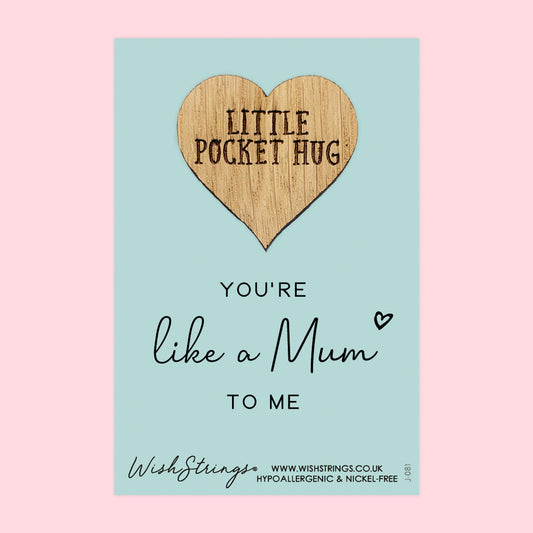 Pocket Hug – You’re Like a Mum to Me | Thoughtful Gift for Mother Figures | Keepsake Token for Love, Gratitude & Appreciation
