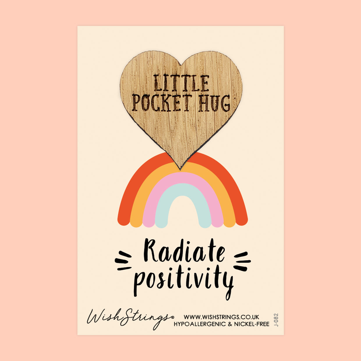 Pocket Hug – Radiate Positivity | Thoughtful Gift for Encouragement & Self-Belief | Keepsake Token to Uplift, Motivate & Brighten Their Day