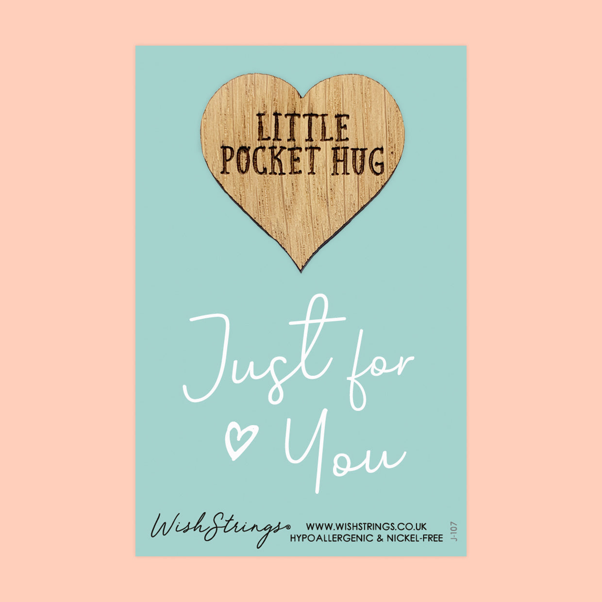 Pocket Hug - Just for You | Thoughtful Gift for Someone Special | Keepsake Token for Sending Hugs, Just Because & Special Occasions