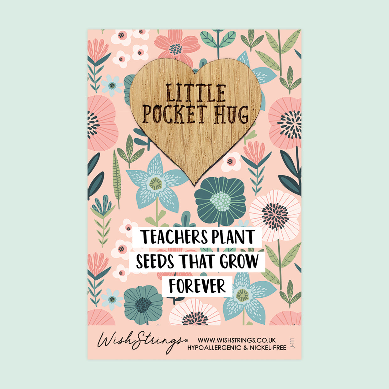 Pocket Hug - Teachers Plant Seeds That Grow Forever | Thoughtful Appreciation Gift | Keepsake Token for Saying Thank You & End of School Term