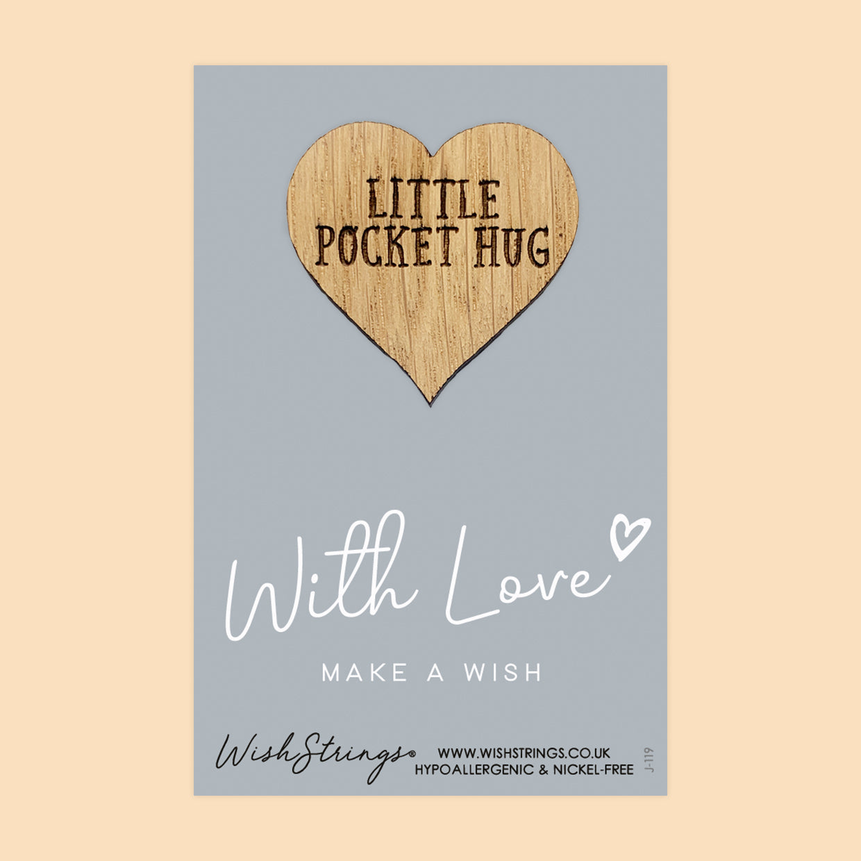 Pocket Hug - With Love, Make a Wish | Thoughtful Gift for Special Moments | Keepsake Token for Sending Hugs & Expressing Love