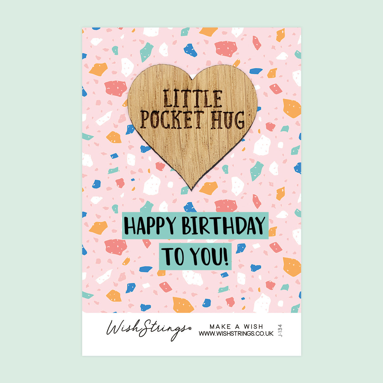 Pocket Hug - Happy Birthday | Thoughtful Gift for Celebration & Joy | Keepsake Token for Sending Hugs & Birthday Wishes from Afar