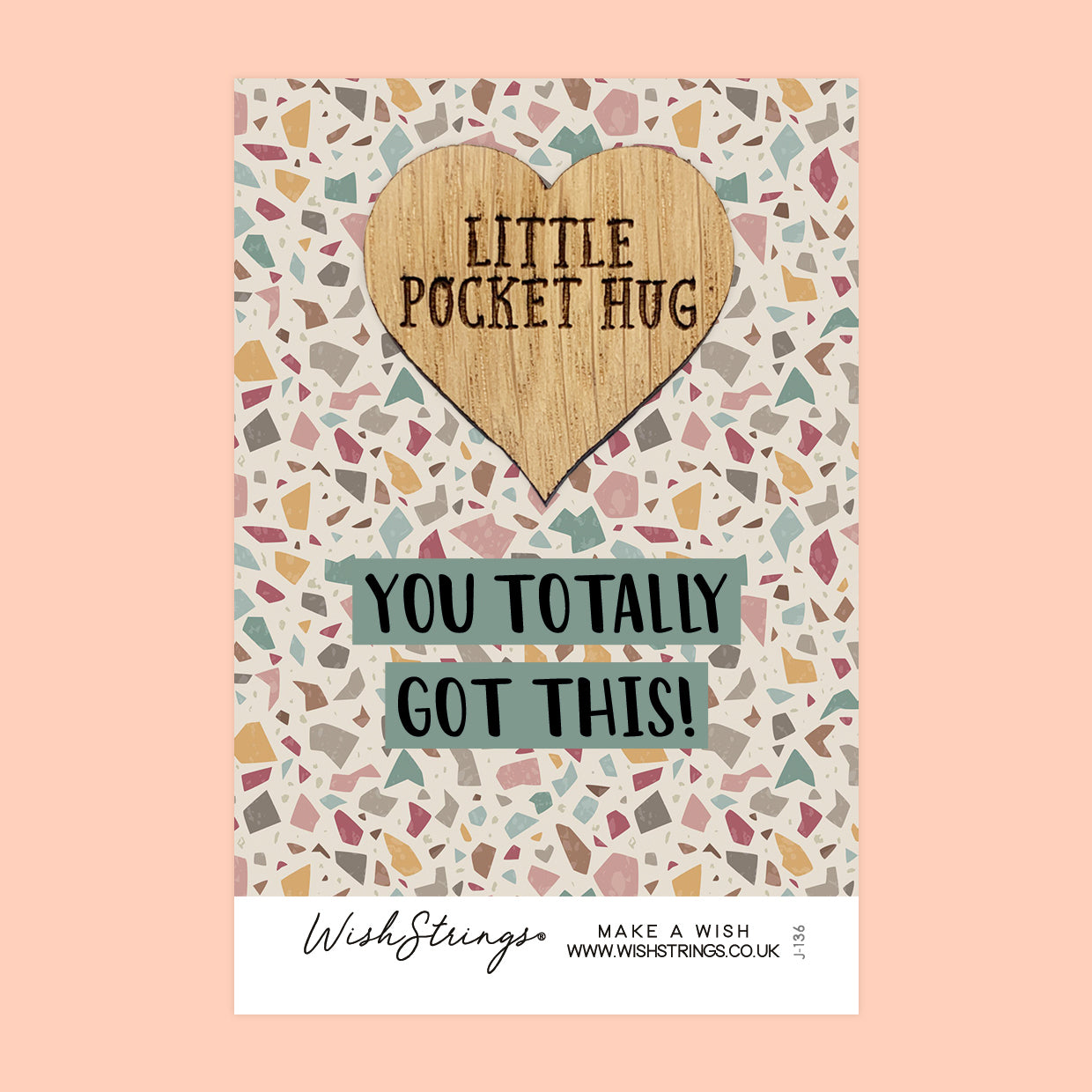 Pocket Hug - You Got This | Motivational Gift for Positivity & Success | Keepsake Token for Sending Hugs, Good Luck & Encouragement