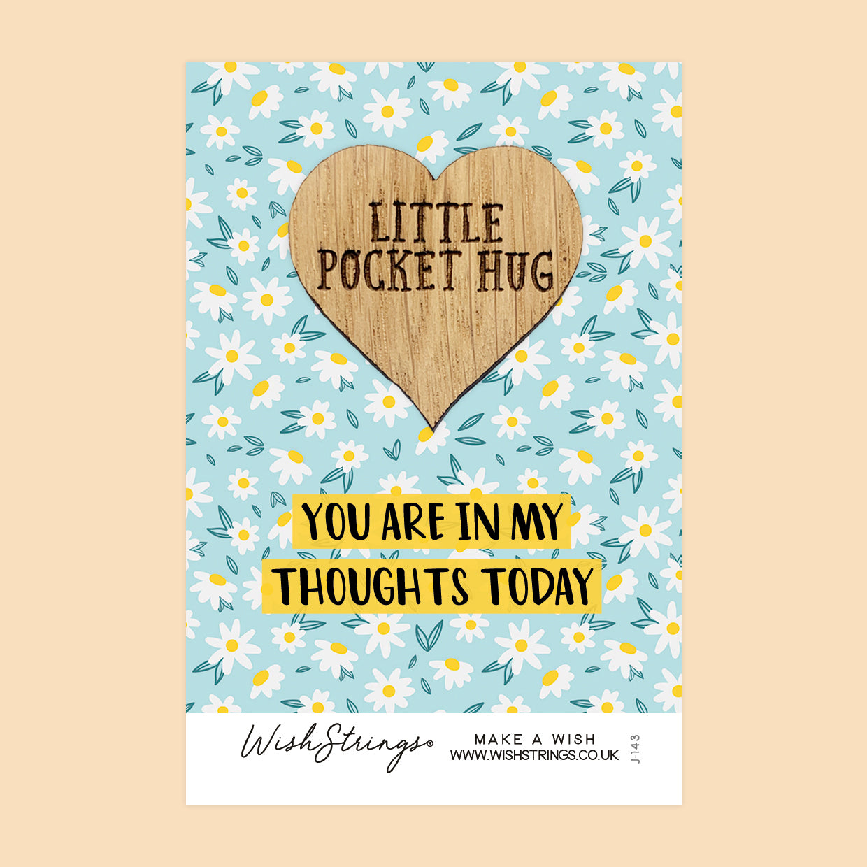 Pocket Hug - You Are in My Thoughts Today | Comfort & Sympathy Gift | Keepsake Token for Sending Hugs, Loss & Thinking of You