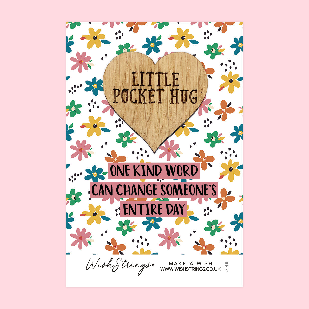 Pocket Hug - One Kind Word Can Change Someone’s Entire Day | Uplifting Positivity Gift | Keepsake Token for Sending Hugs & Support