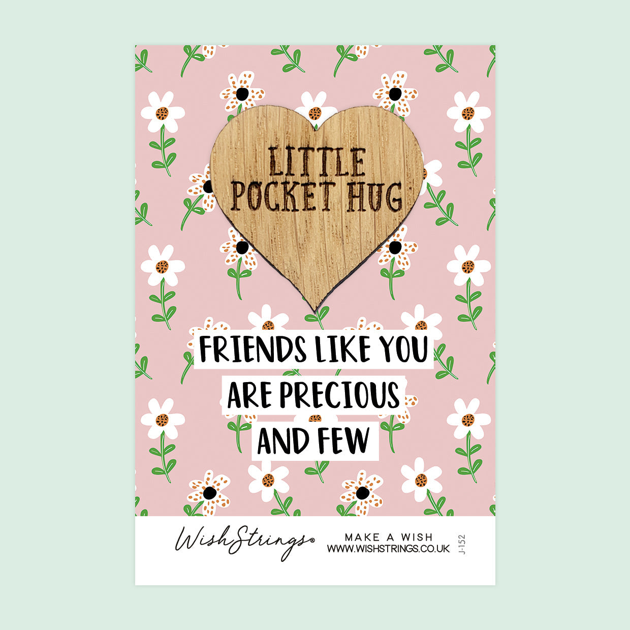 Pocket Hug - Friends Like You Are Precious and Few | Thoughtful Long Distance Gift | Keepsake Token for Sending Hugs to a Special Friend