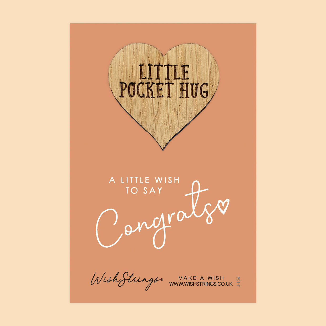 Pocket Hug - Congrats | Thoughtful Gift for Celebration & Achievement | Keepsake Token for Sending Hugs to Say Congratulations & Well Done