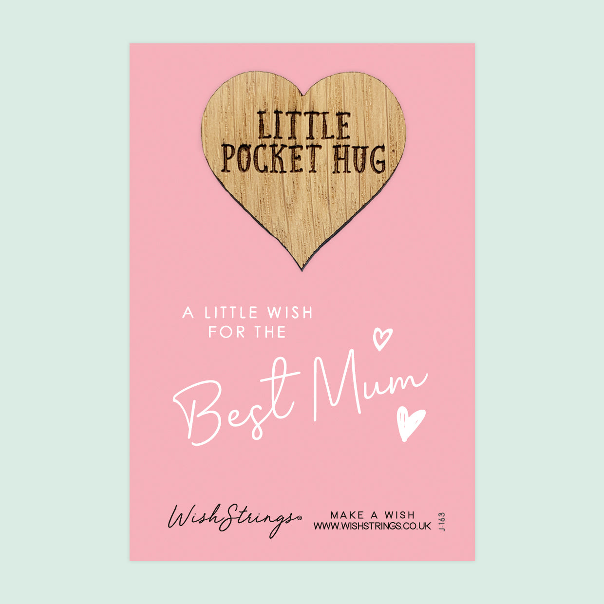 Pocket Hug - Best Mum | Thoughtful Gift from Kids with Love | Keepsake Token for Sending Hugs & Appreciation to Mum