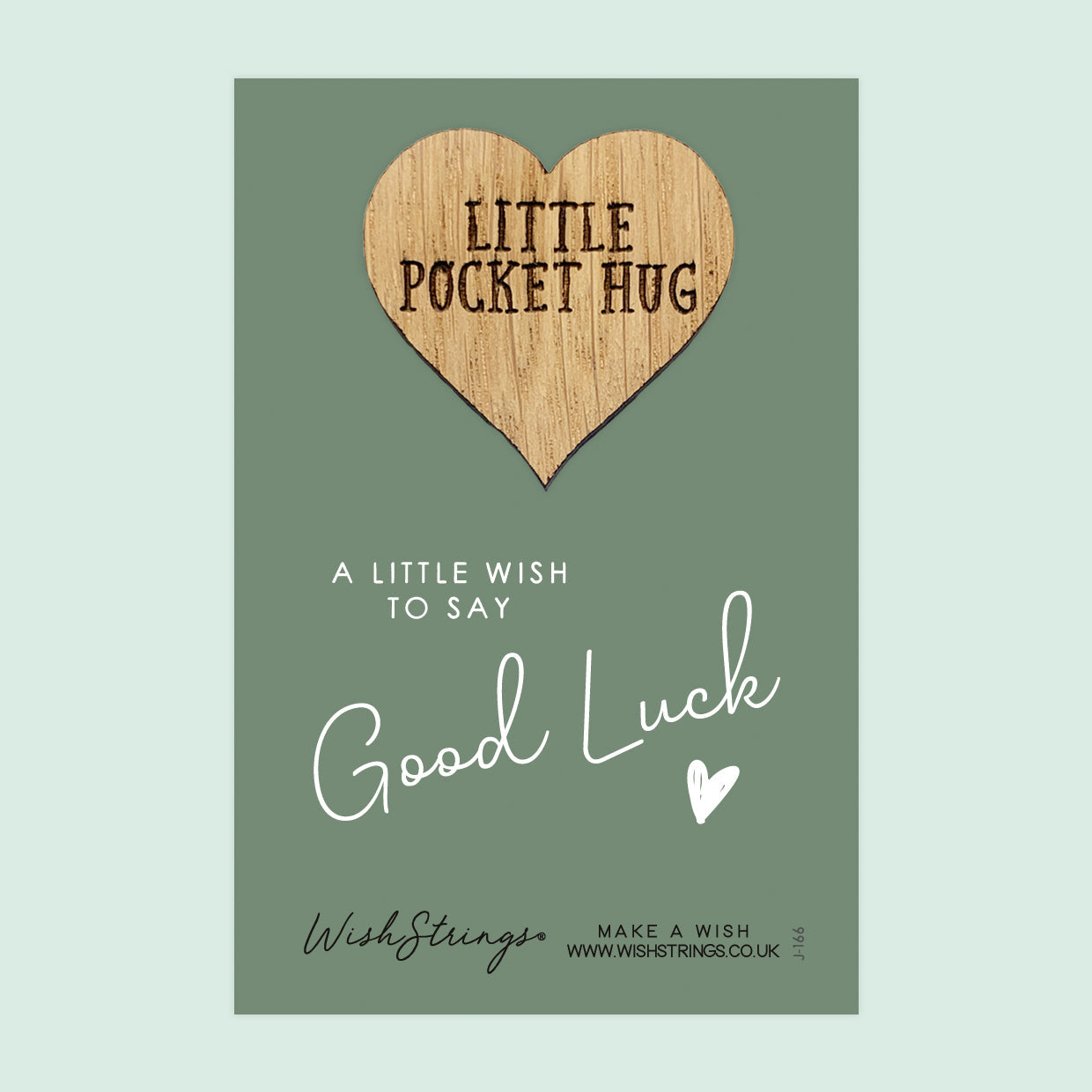 Pocket Hug - Good Luck | Thoughtful Gift for New Beginnings & Success | Keepsake Token for Sending Hugs, Exams, New Jobs & Lucky Charm