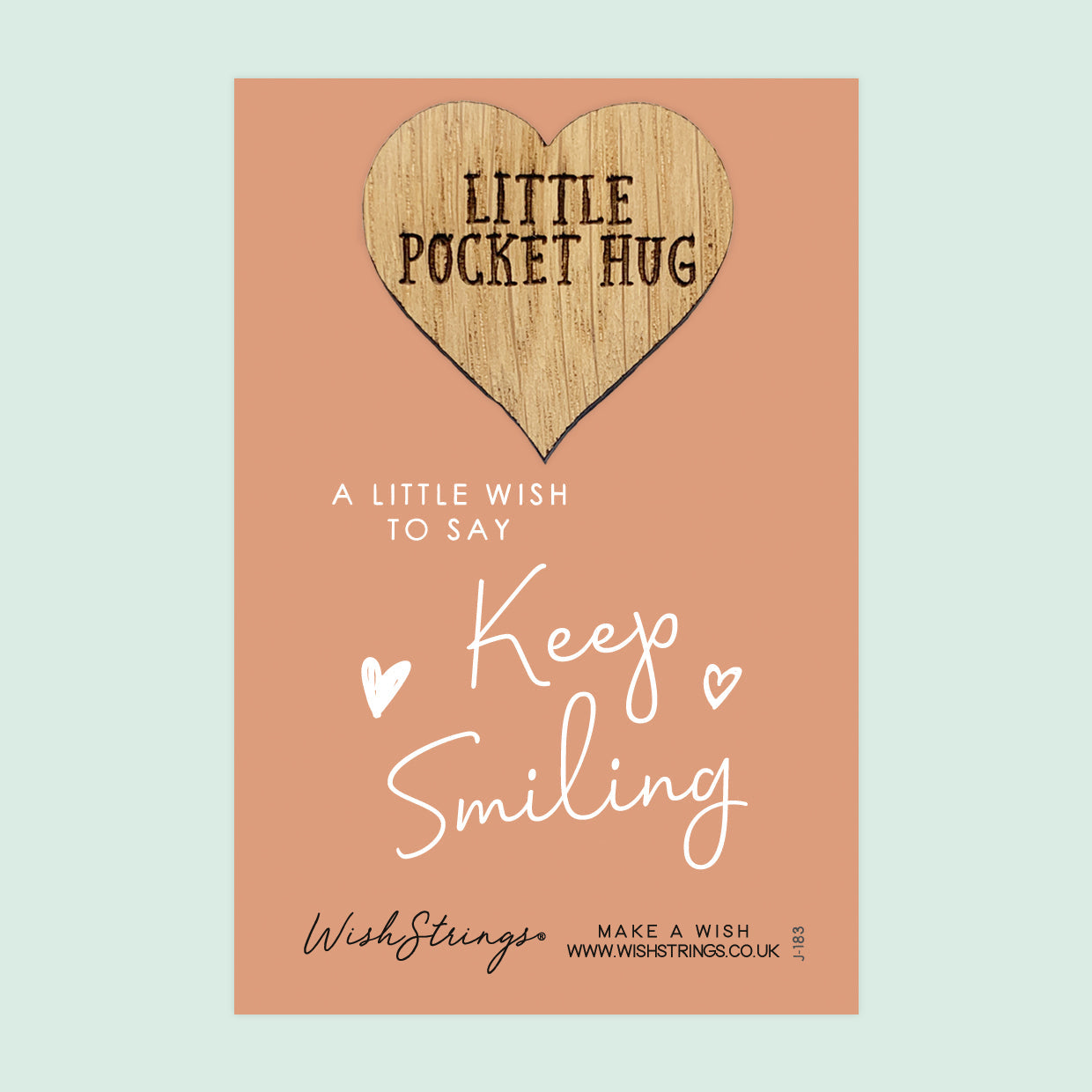 Pocket Hug - Keep Smiling | Uplifting Gift for Positivity & Joy | Keepsake Token for Sending Hugs & Brightening Someone’s Day