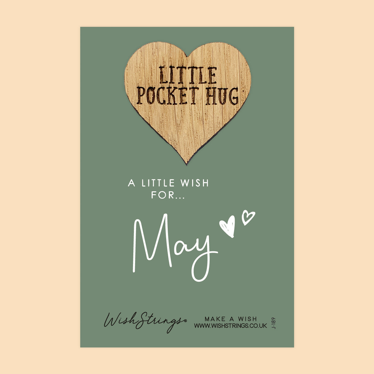Pocket Hug - May Birth Month | Thoughtful Birthday Gift | Keepsake Token for Sending Hugs & Celebrating a Special Day