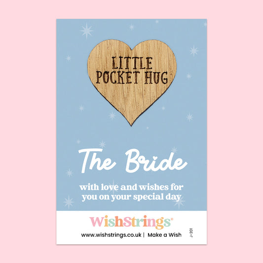 Pocket Hug – The Bride | Thoughtful Gift for Wedding Morning Emotions | Keepsake Token for Love, Support & Celebration