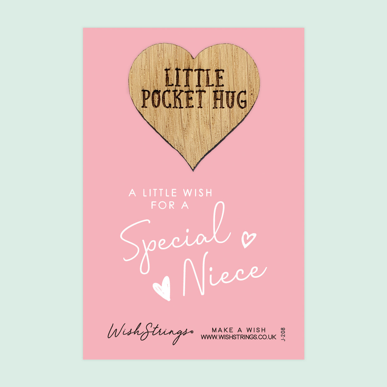 Pocket Hug - Special Niece | Thoughtful Gift from Auntie/Uncle | Keepsake Token for Sending Hugs & Love to a Cherished Niece