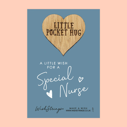Pocket Hug - Special Niece | Thoughtful Gift for a Caring Nurse | Keepsake Token for Sending Hugs & Gratitude During a Hospital Stay