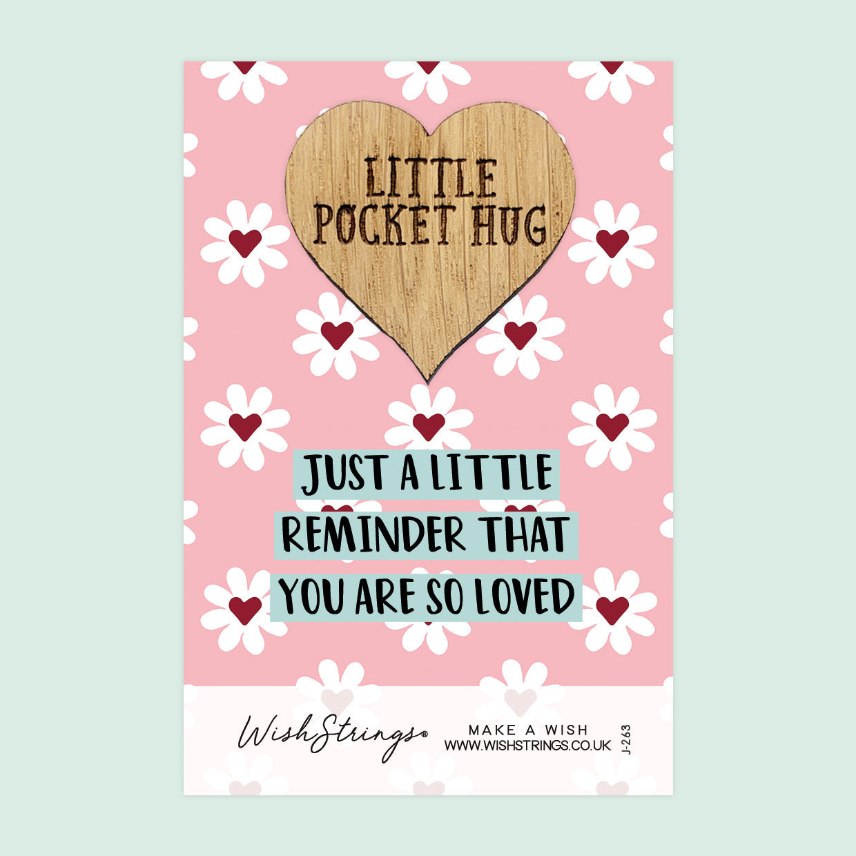 Pocket Hug - Just a Little Reminder That You Are So Loved | Thoughtful Gift for Sending Hugs | Keepsake Token for Saying I Love You & Thinking of You