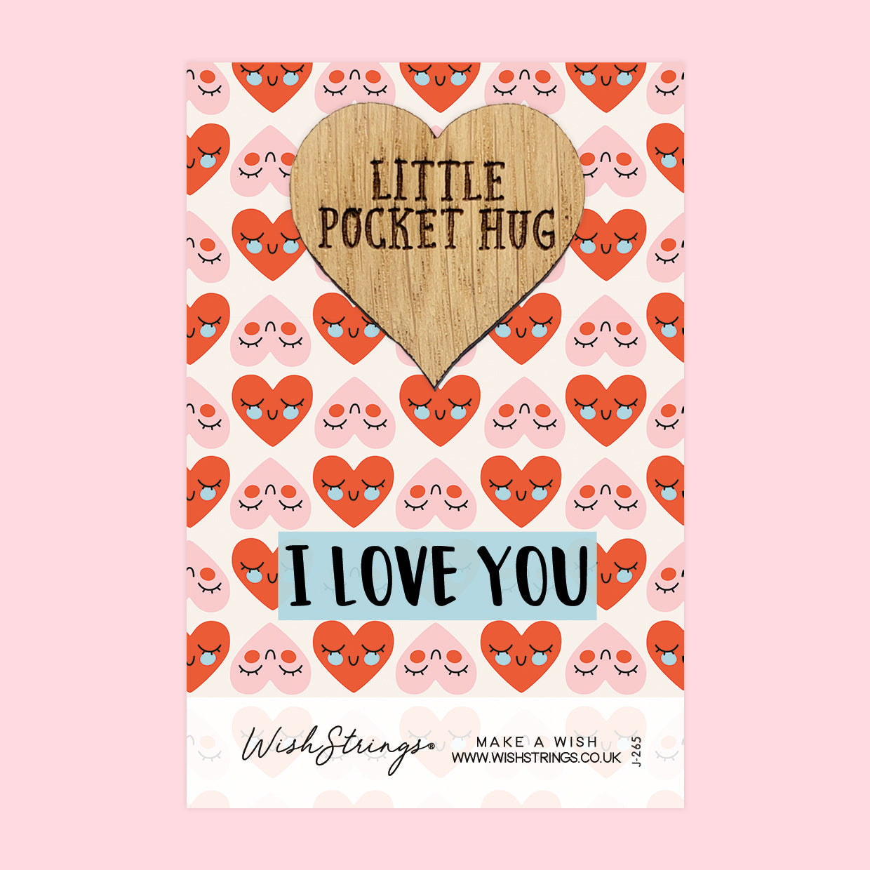 Pocket Hug - I Love You | Thoughtful Gift for Couples, Family & Someone Special | Keepsake Token for Sending Hugs & Expressing Love