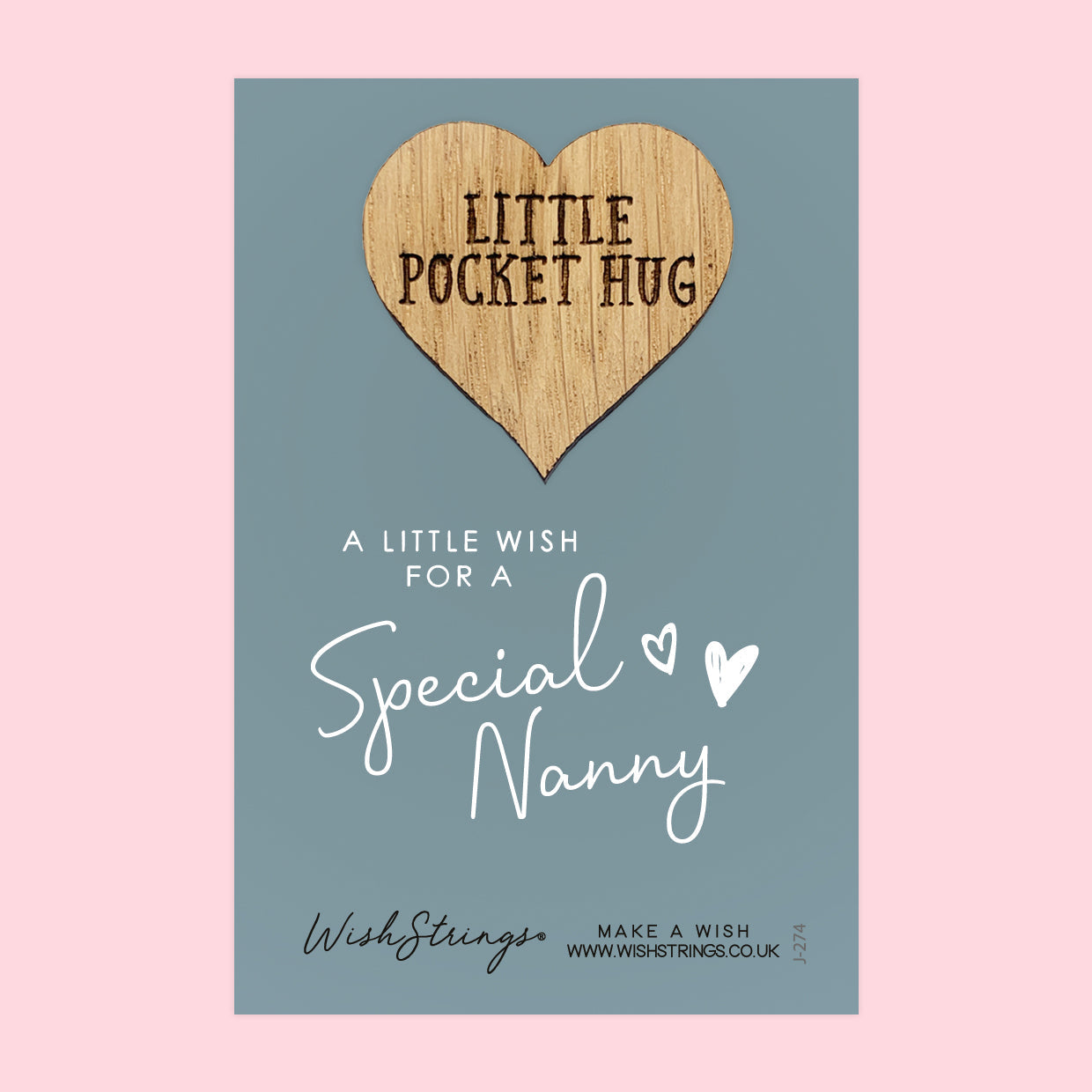 Pocket Hug - Special Nanny | Thoughtful Gift from the Kids | Keepsake Token for Sending Hugs & Love to a Cherished Nanny