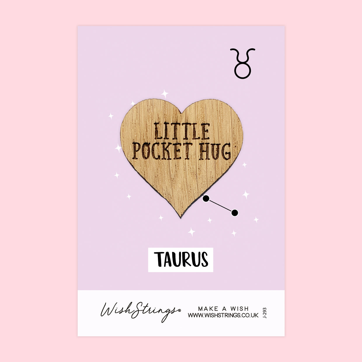 Pocket Hug - Taurus Star Sign | Zodiac & Astrology Birthday Gift | Keepsake Token for Sending Hugs & Celebrating a Taurus Birthday