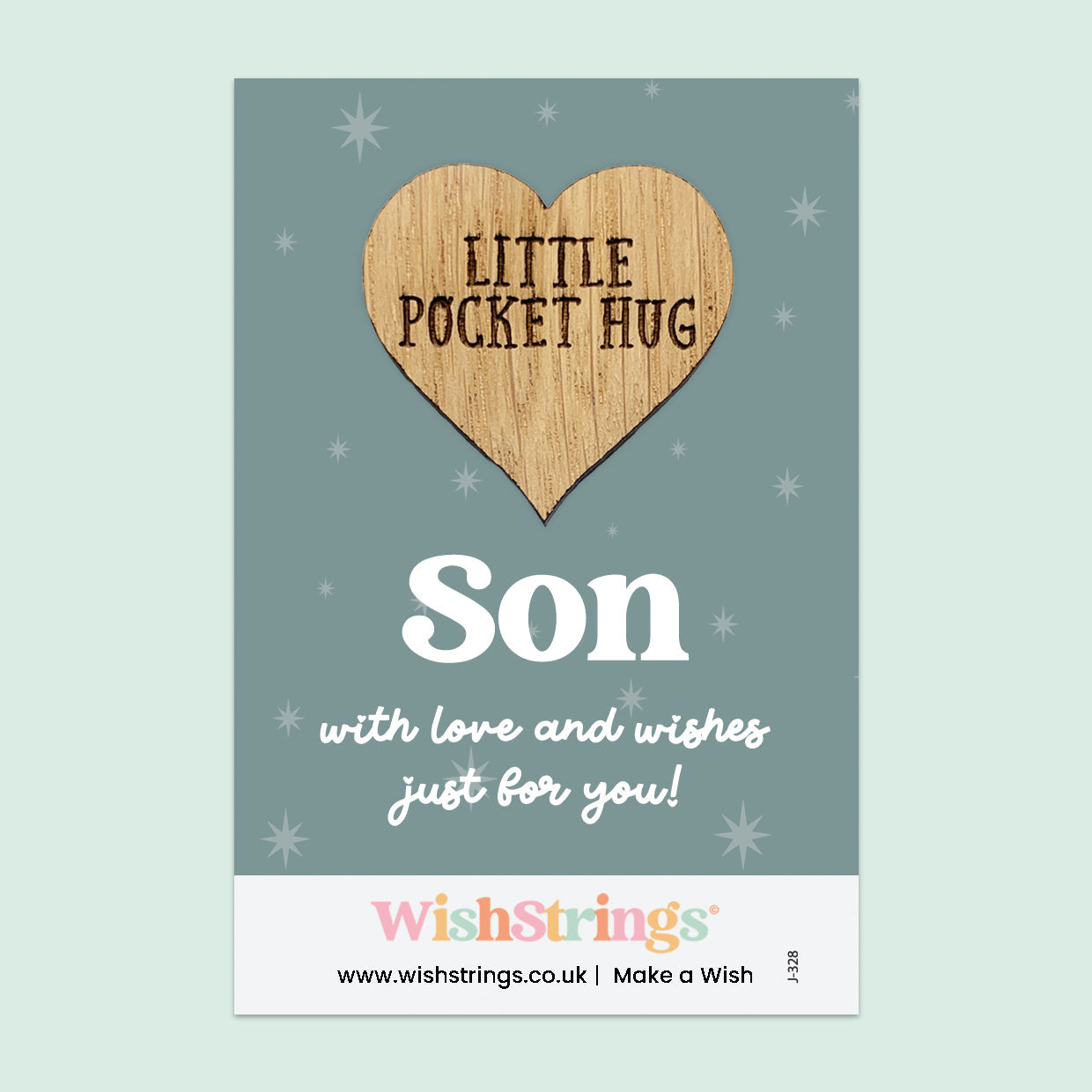 Pocket Hug - Son | Thoughtful Gift from Parent | Keepsake Token for Sending Hugs & Love to a Special Son