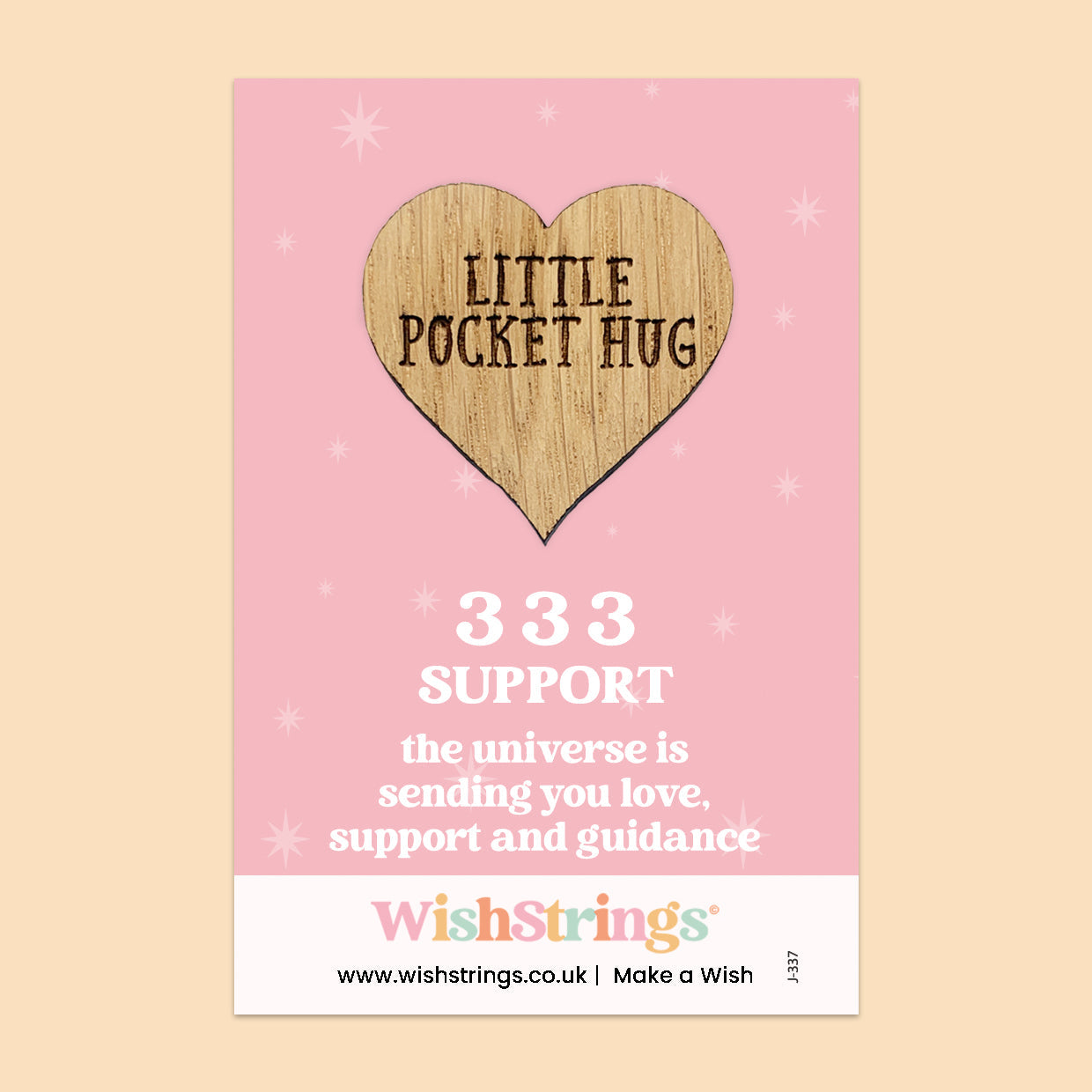 Pocket Hug - Angel Numbers 333 | Keepsake Token for Support, Love & Guidance from the Universe