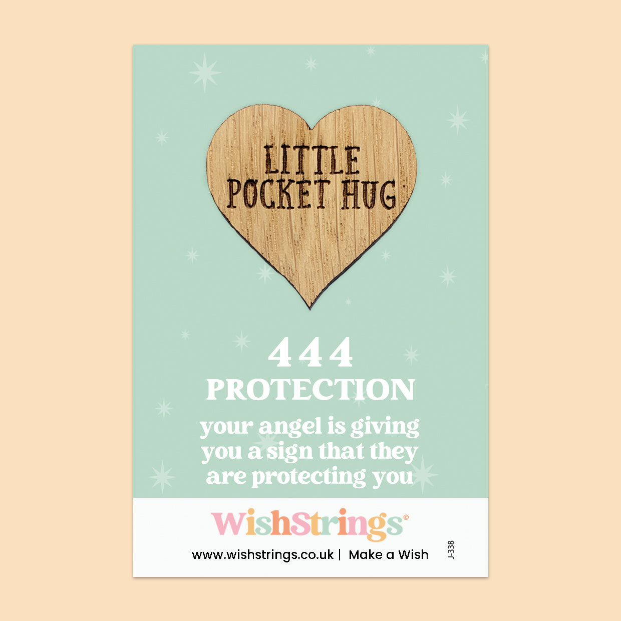 Pocket Hug - Angel Numbers 444 | Keepsake Token for Protection & Signs from Your Angels