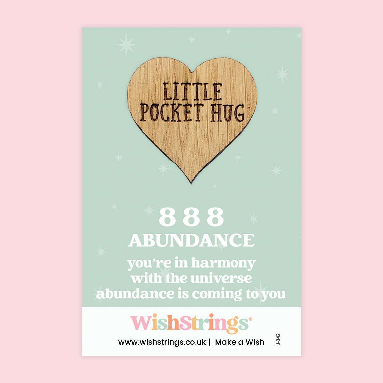 Pocket Hug - Angel Numbers 888 | Manifestation & Abundance Gift | Keepsake Token for Harmony with the Universe & Prosperity