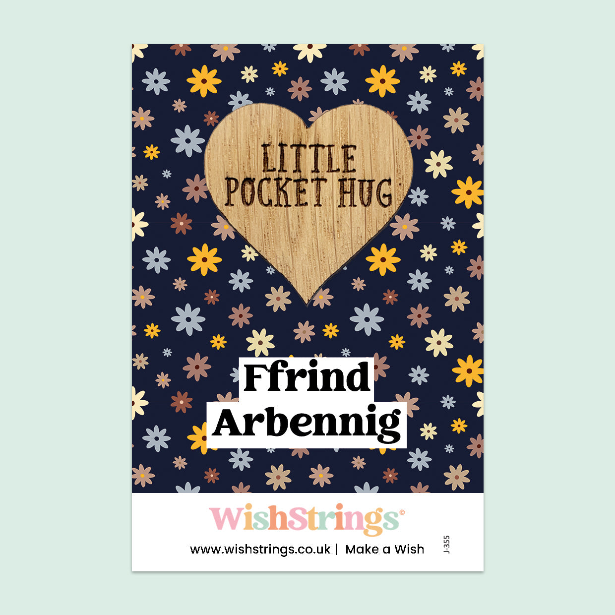 Pocket Hug - Ffrind Arbennig, Welsh Quote Pocket Hug | Thoughtful Welsh Language Gift | Keepsake Token for Sending Hugs & Celebrating a Special Friend