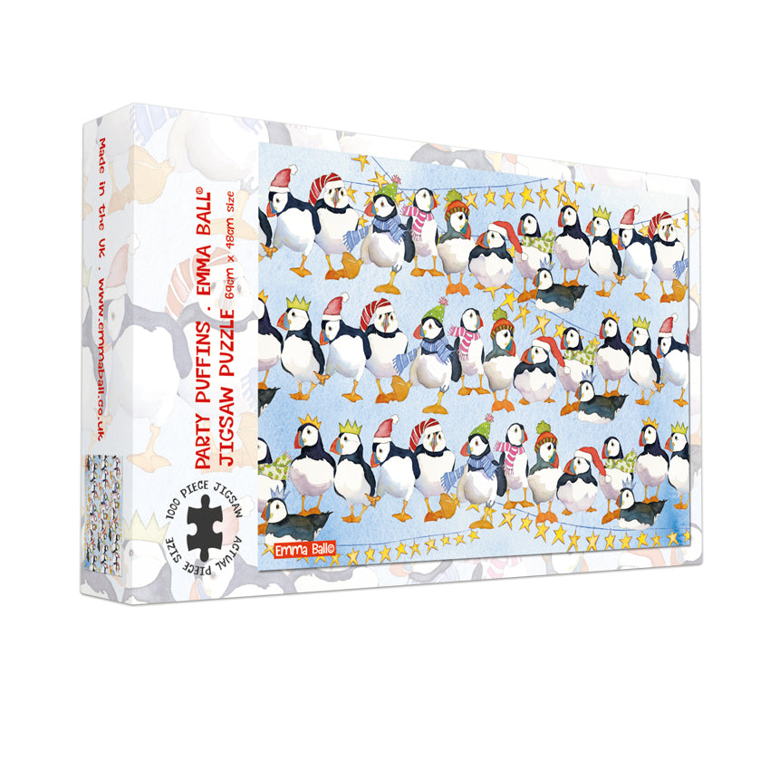 Emma Ball Party Puffin 1000 Piece Jigsaw
