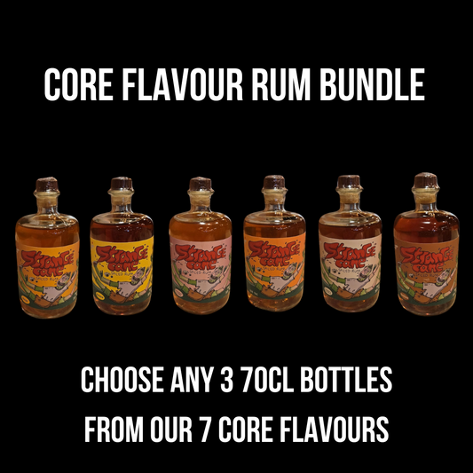 CORE FLAVOURS - 3x70CL BOTTLE BUNDLE - Strange Cane Spiced Rum
