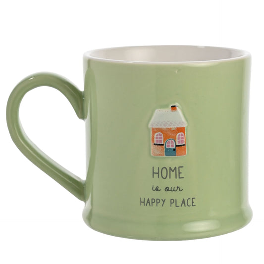 Love Life Embossed Mug - Home