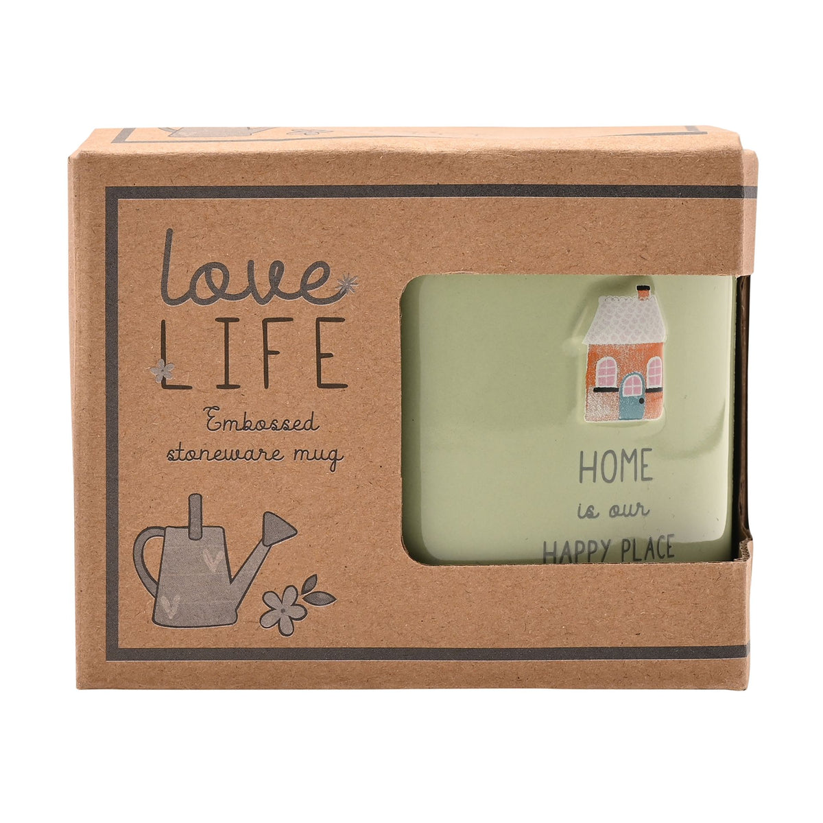 Love Life Embossed Mug - Home