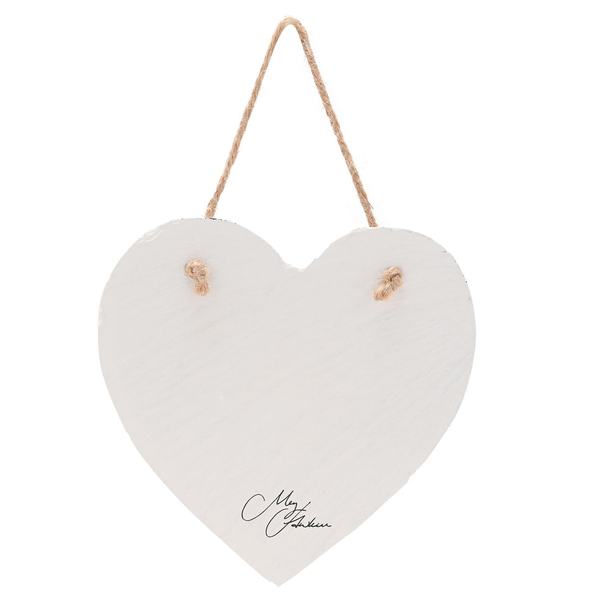 Meg Hawkins Slate Hanging Heart - Stag