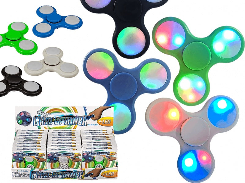 Crazy LED Gyro Spinner ~ Party Bag Filler