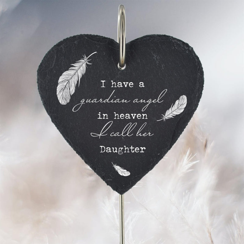 Gaurdian Angel Grave Memorial Slate Plaque