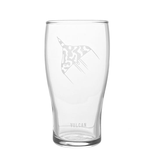 RAF Etched Pint Glass & Bottle Opener Set - Vulcan