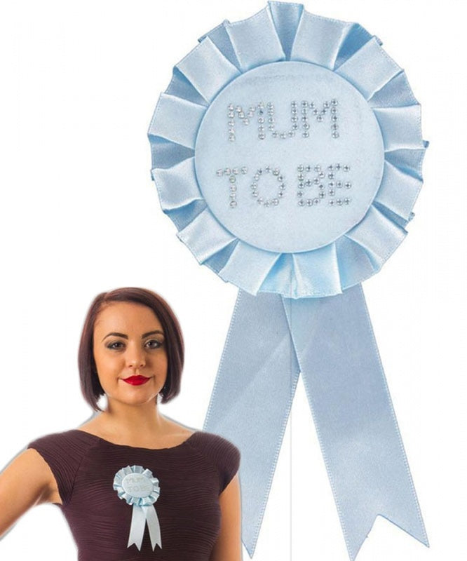 Mum to Be Rosette ~ Pink / Blue / Yellow