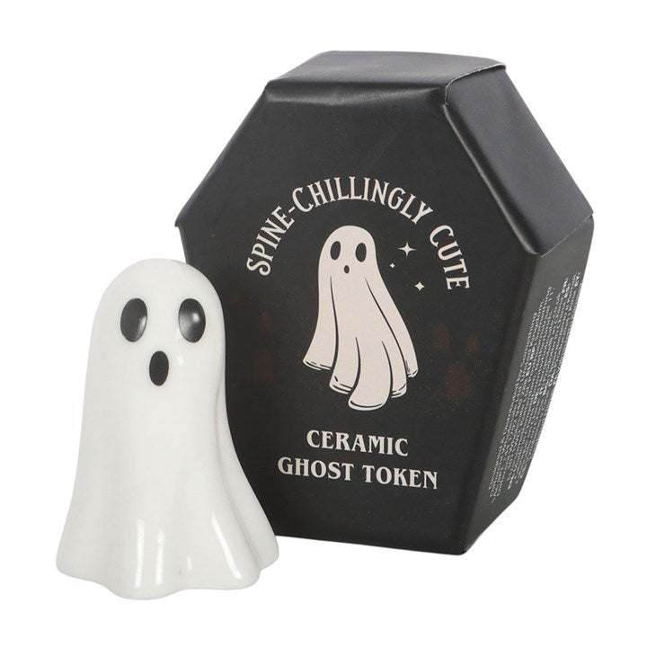 Set of 24 Ceramic Ghosts in Display