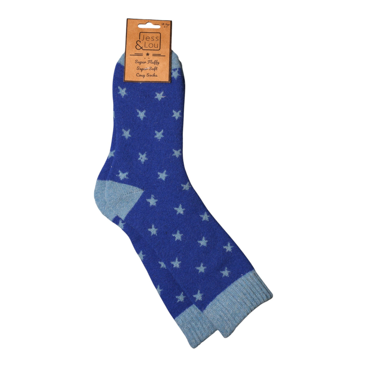 Ladies Blue Star Cosy Socks