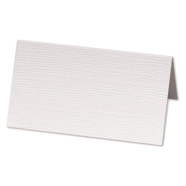 Silk Tent Place Card ~ Ivory or White, Pk 10